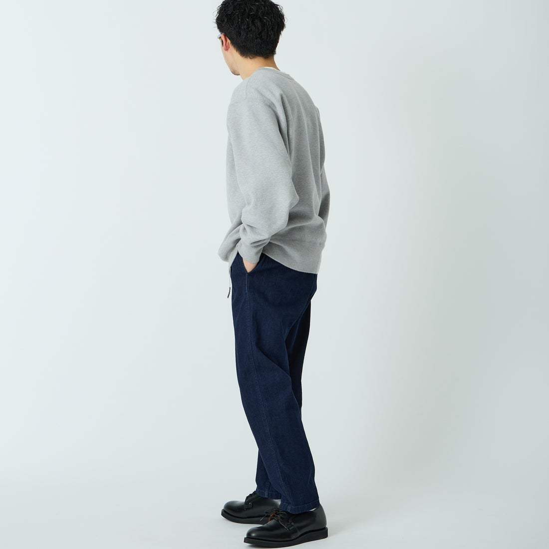 GRAMiCCi [グラミチ] 別注 ストレッチデニム エブリデイパンツ [DENIM-EVERYDAY-JF] ONE WASH &&モデル身長：168cm 着用サイズ：M&&
