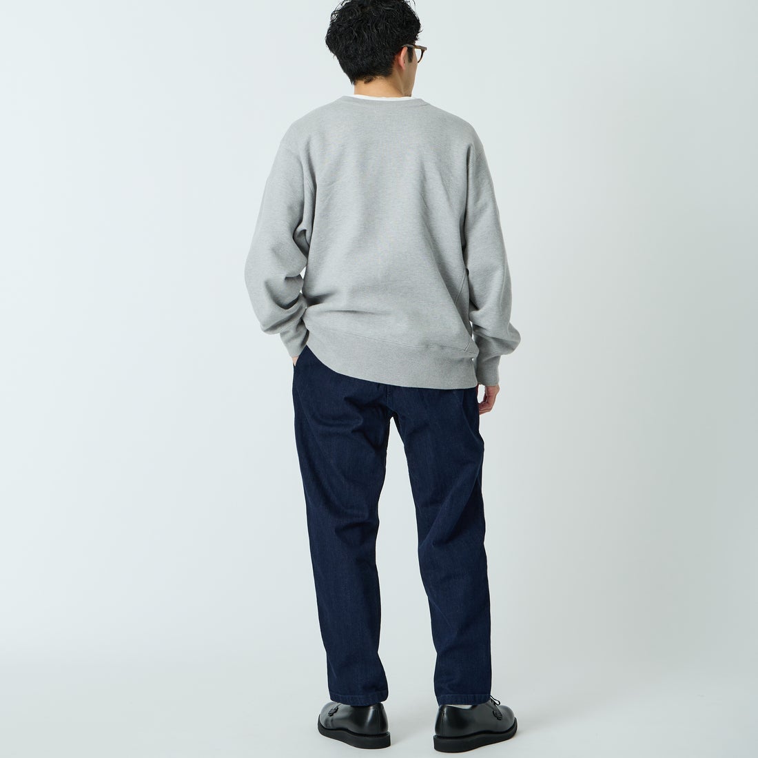 GRAMiCCi [グラミチ] 別注 ストレッチデニム エブリデイパンツ [DENIM-EVERYDAY-JF] ONE WASH &&モデル身長：168cm 着用サイズ：M&&