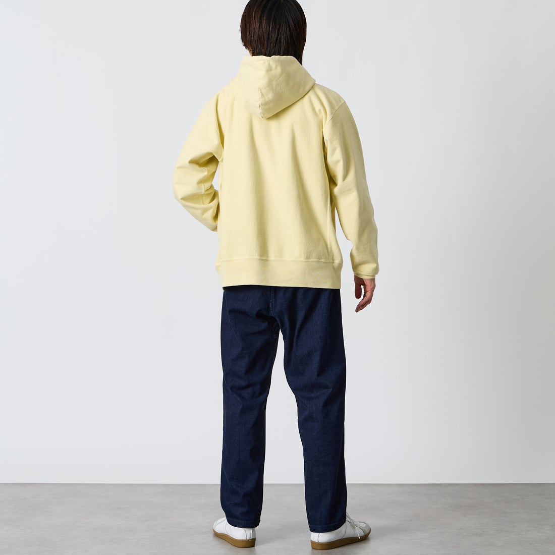 GRAMiCCi [グラミチ] 別注 ストレッチデニム エブリデイパンツ [DENIM-EVERYDAY-JF] ONE WASH &&モデル身長：177cm 着用サイズ：L&&