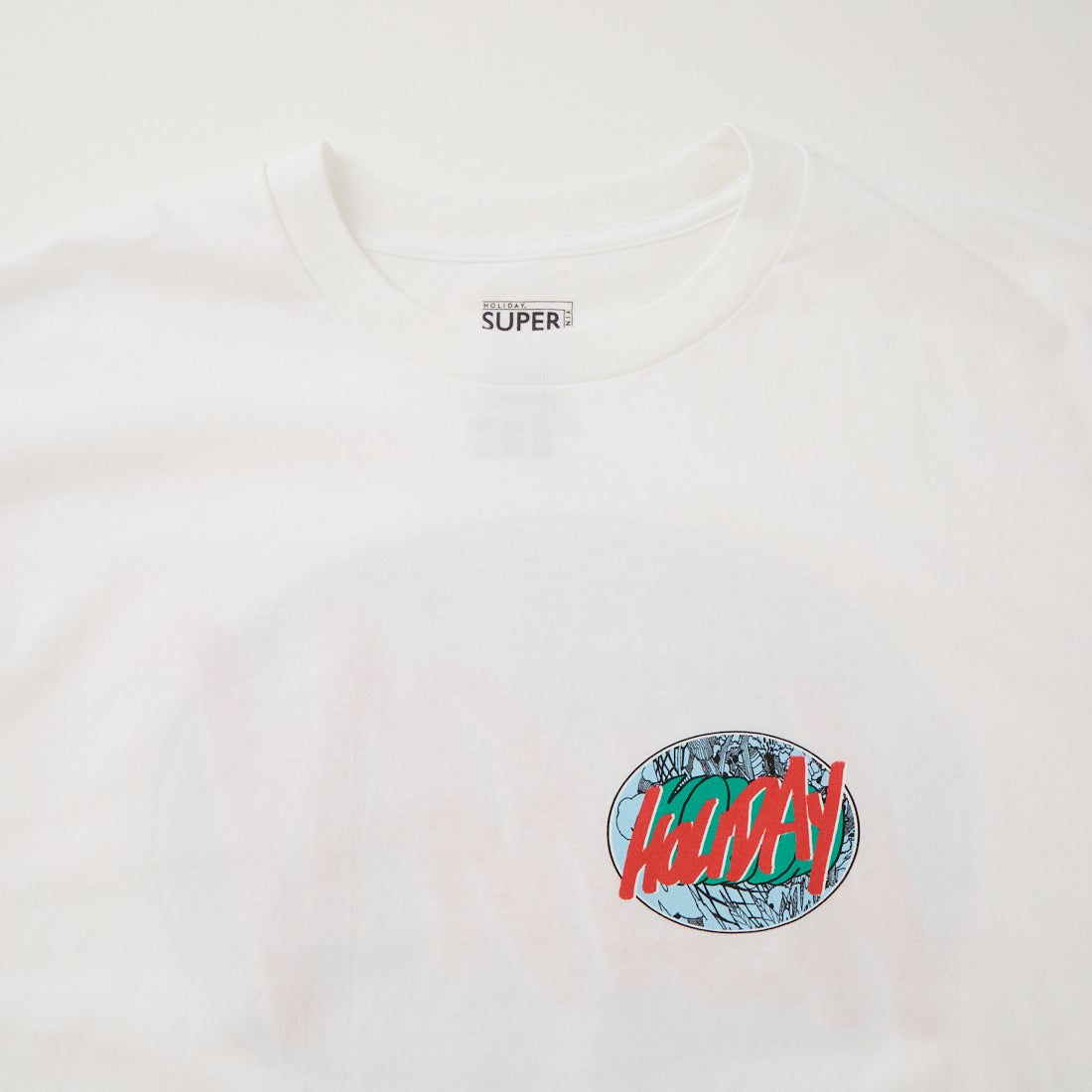 HOLIDAY [ホリデイ] スーパーファイン サークルロゴショートスリーブTシャツ [26101114] WHITE