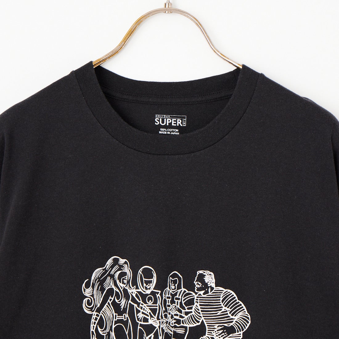 HOLIDAY [ホリデイ] HEROES スーパーファイン ショートスリーブTシャツ [26101116] BLACK