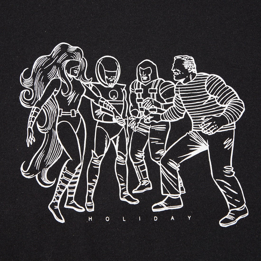 HOLIDAY [ホリデイ] HEROES スーパーファイン ショートスリーブTシャツ [26101116] BLACK