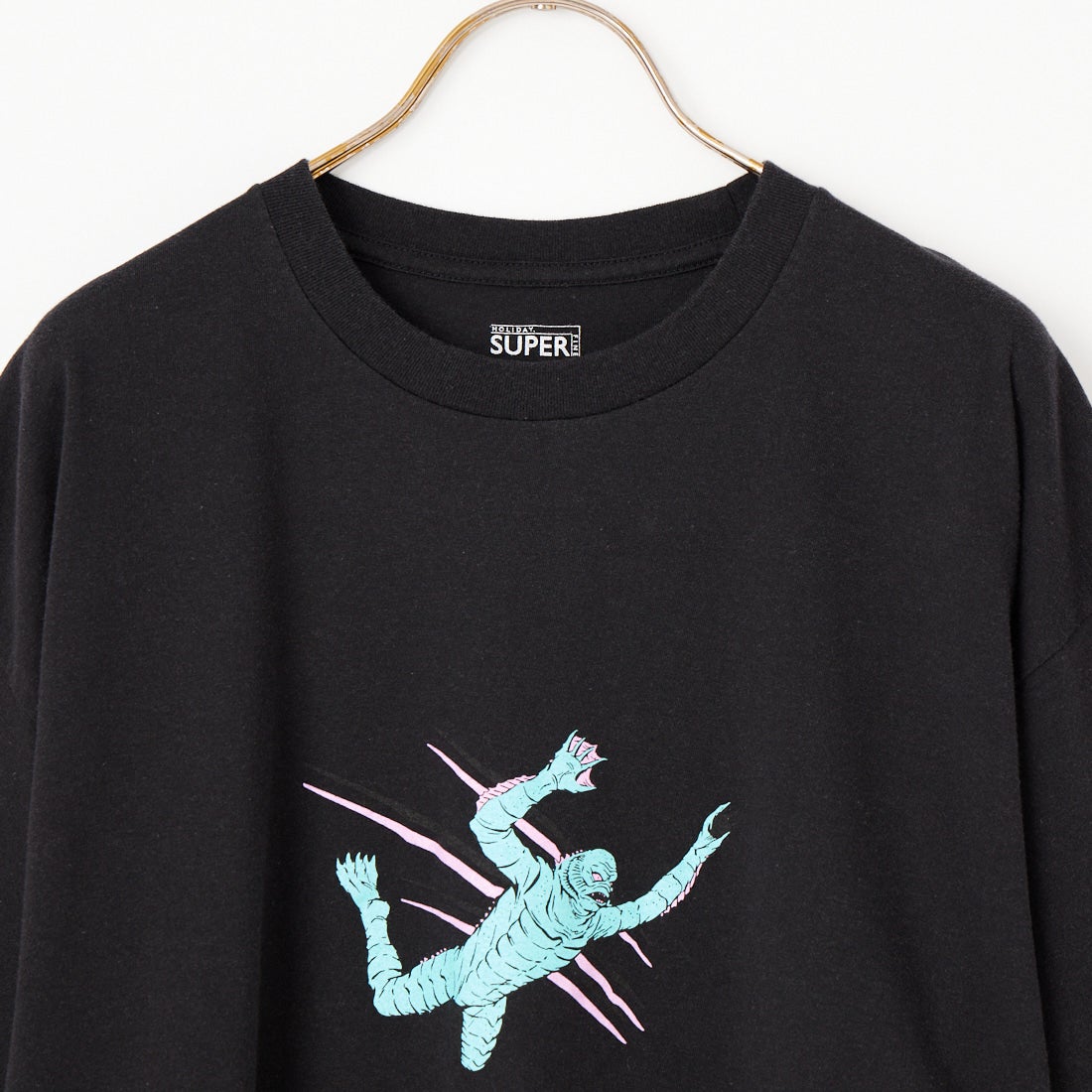 HOLIDAY [ホリデイ] 50% MAN スーパーファイン ショートスリーブTシャツ [26101117] BLACK