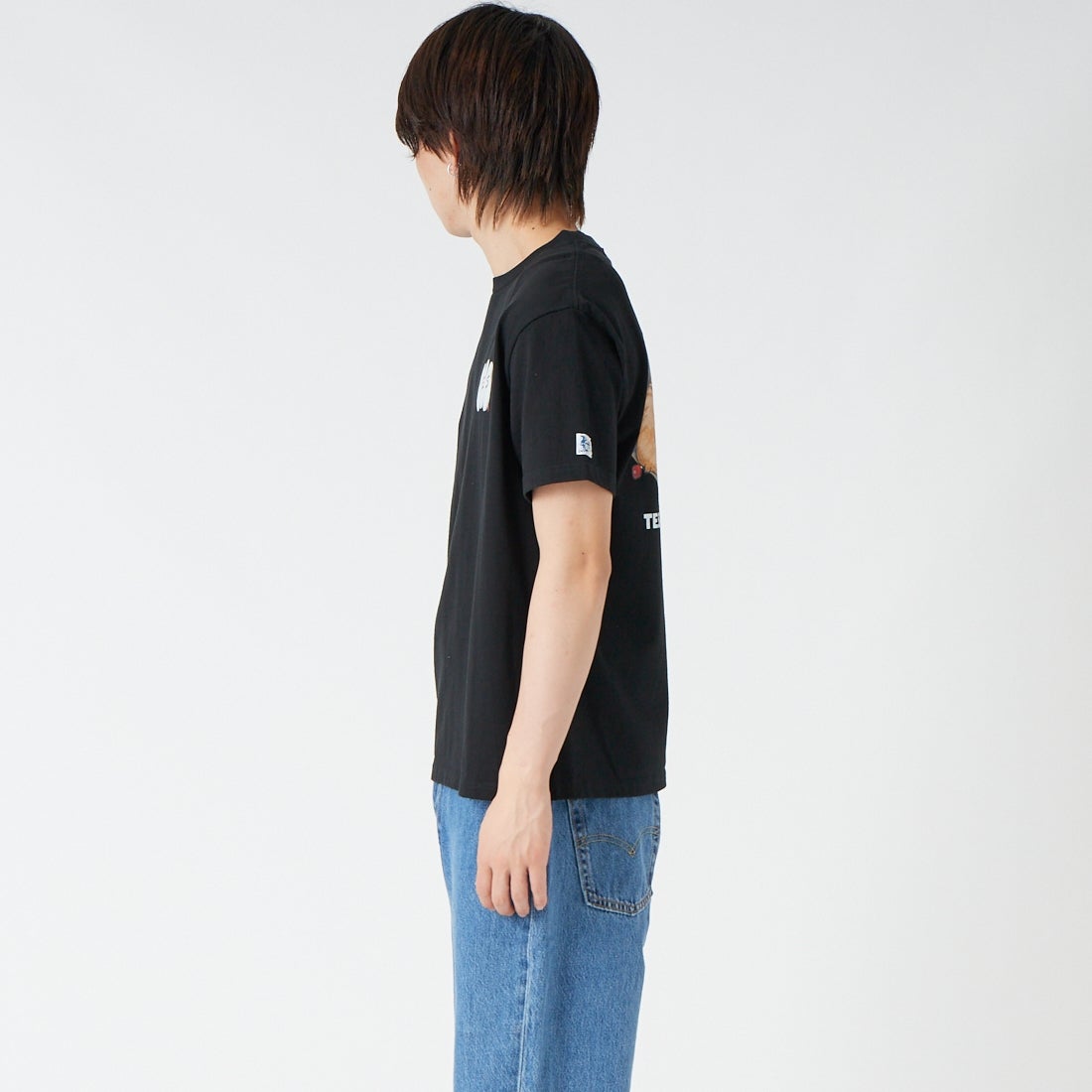 The Endless Summer [エンドレスサマー] YAKUMAN ショートスリーブTシャツ [FH-26574344] 01 BLACK &&モデル身長：177cm 着用サイズ：M&&