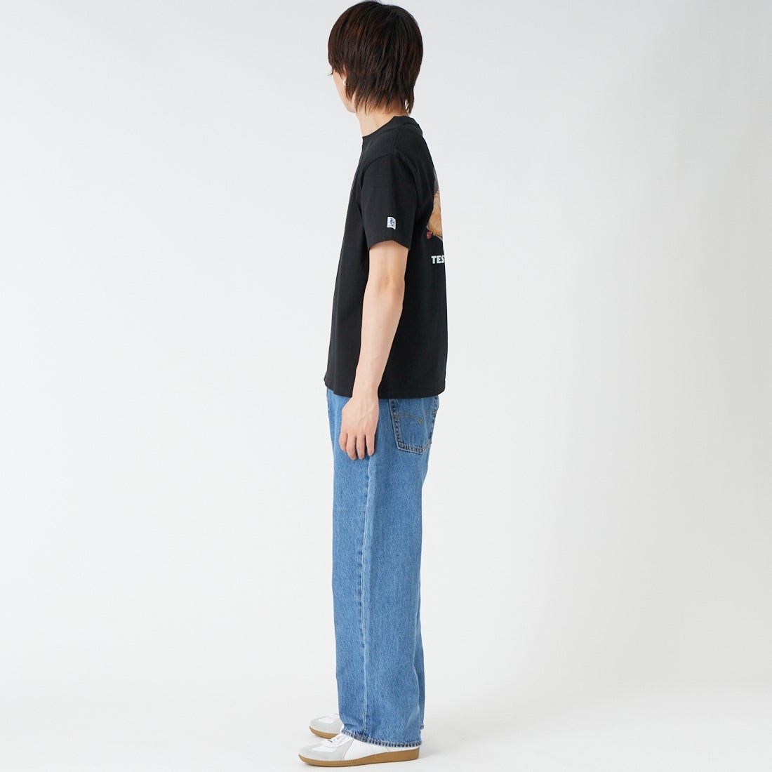 The Endless Summer [エンドレスサマー] YAKUMAN ショートスリーブTシャツ [FH-26574344] 01 BLACK &&モデル身長：177cm 着用サイズ：M&&