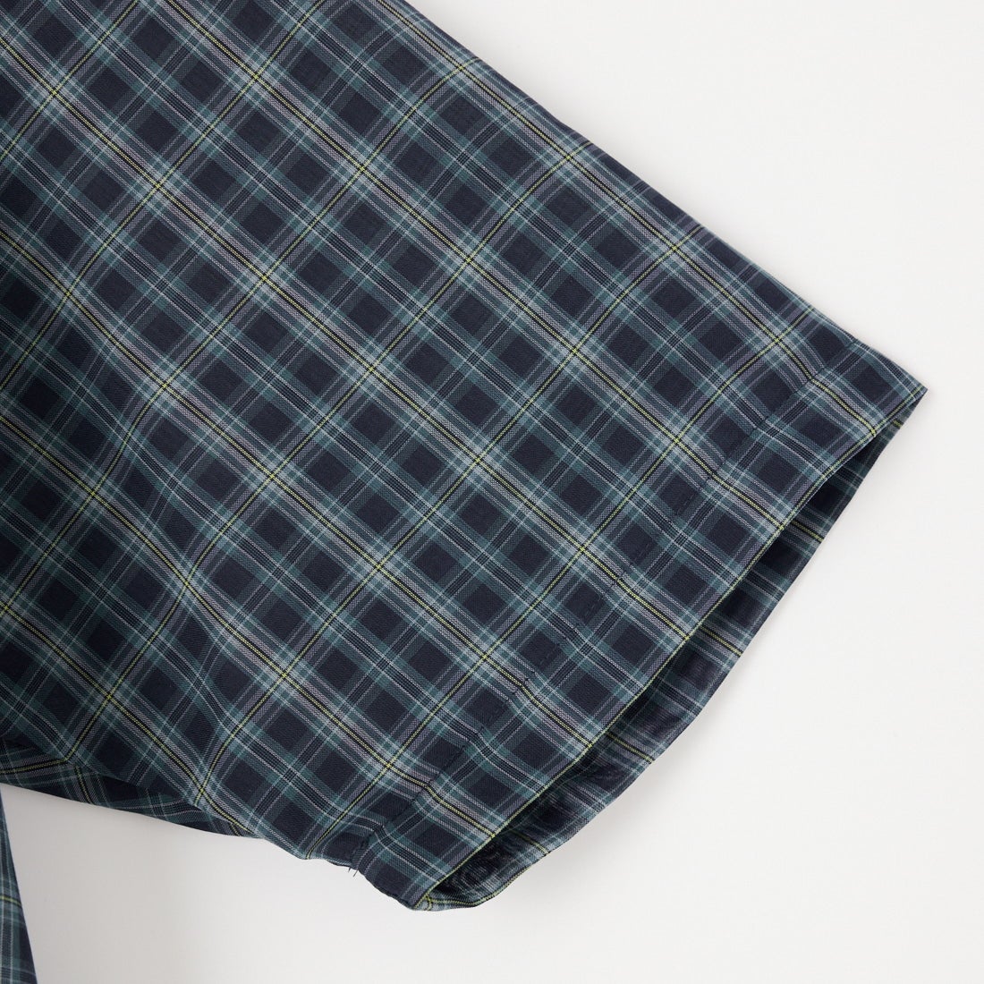 MANUAL ALPHABET [マニュアルアルファベット] T/Cローン チェックワイドショートスリーブシャツ [MA-S-849] NAVY