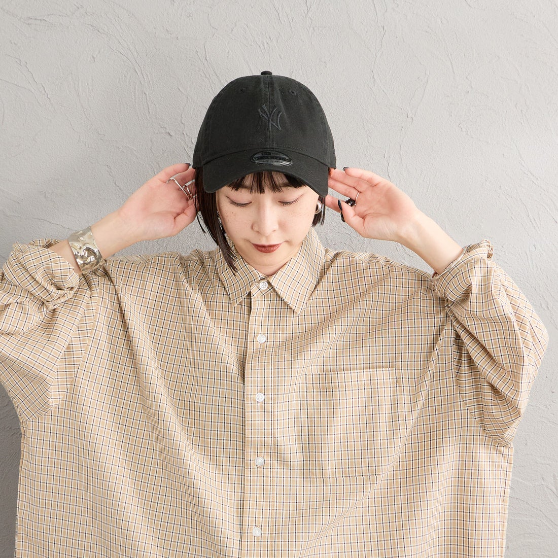 NEW ERA [ニューエラ] 別注 9TWENTY ベースボールキャップ ニューヨーク・ヤンキース [15398386-JF] BLACK