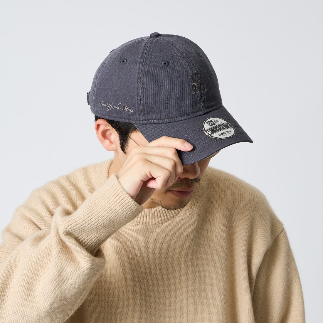 NEW ERA [ニューエラ] 別注 9TWENTY ベースボールキャップ ニューヨーク・メッツ [15398387-JF] GRAPHITE