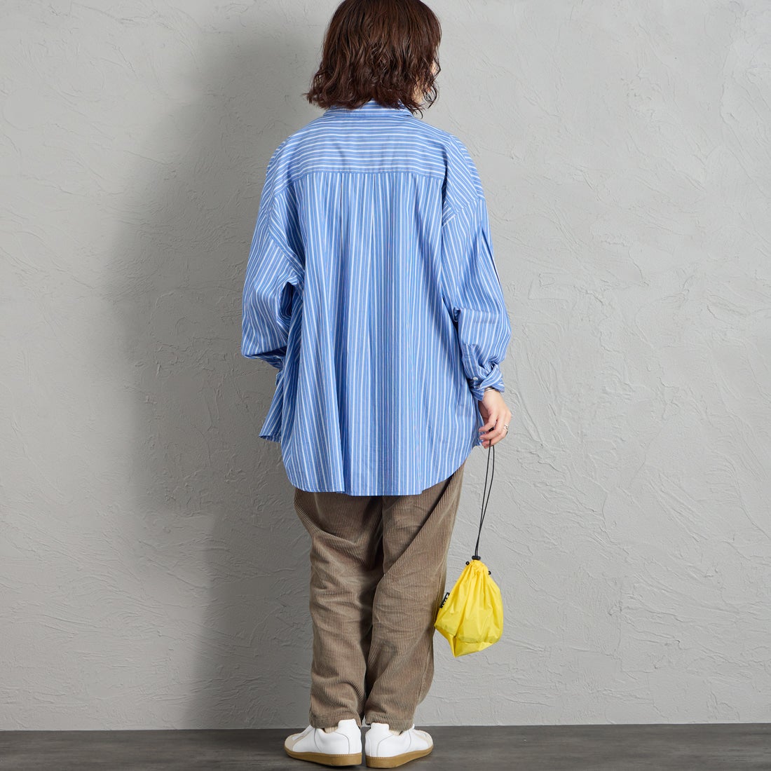 GRAMiCCi [グラミチ] 別注 コーデュロイ エブリデイパンツ [GMP6-F1026-JF] GREIGE &&モデル身長：158cm 着用サイズ：S&&