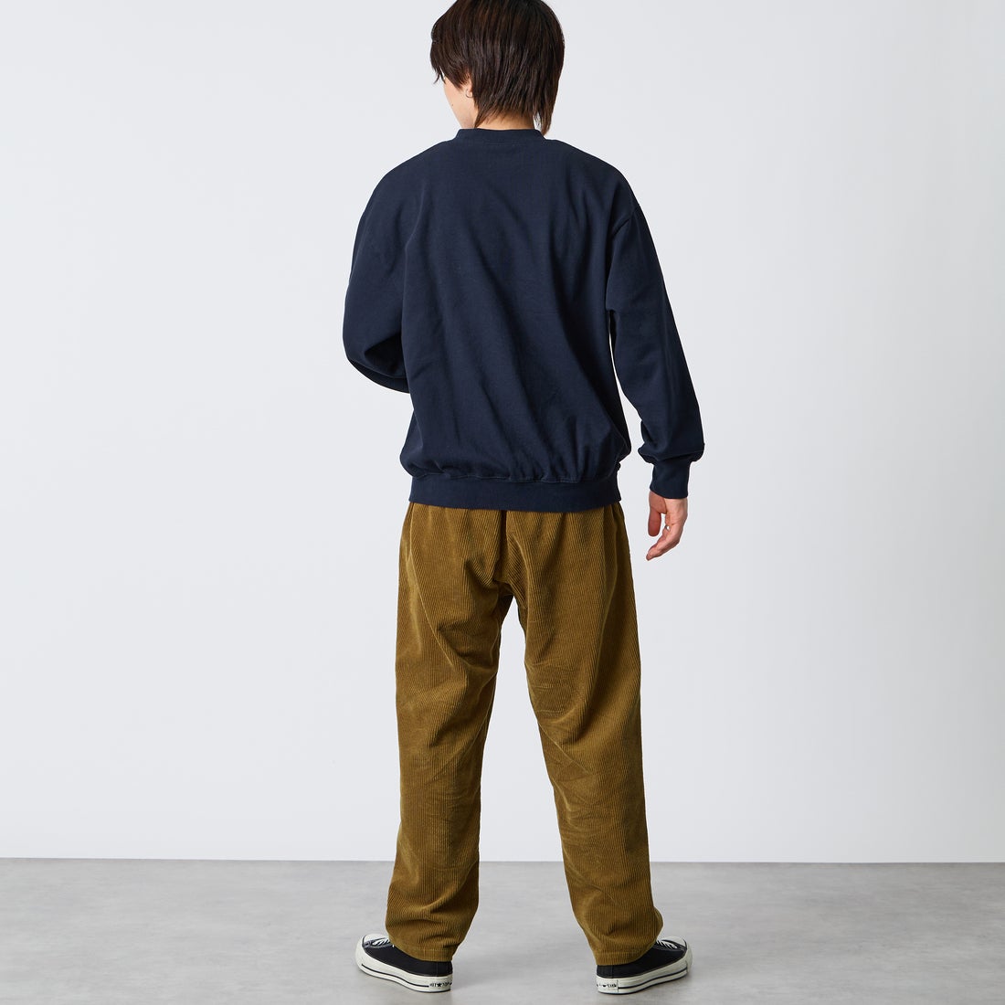 GRAMiCCi [グラミチ] 別注 コーデュロイ エブリデイパンツ [GMP6-F1026-JF] CAMEL &&モデル身長：177cm 着用サイズ：L&&
