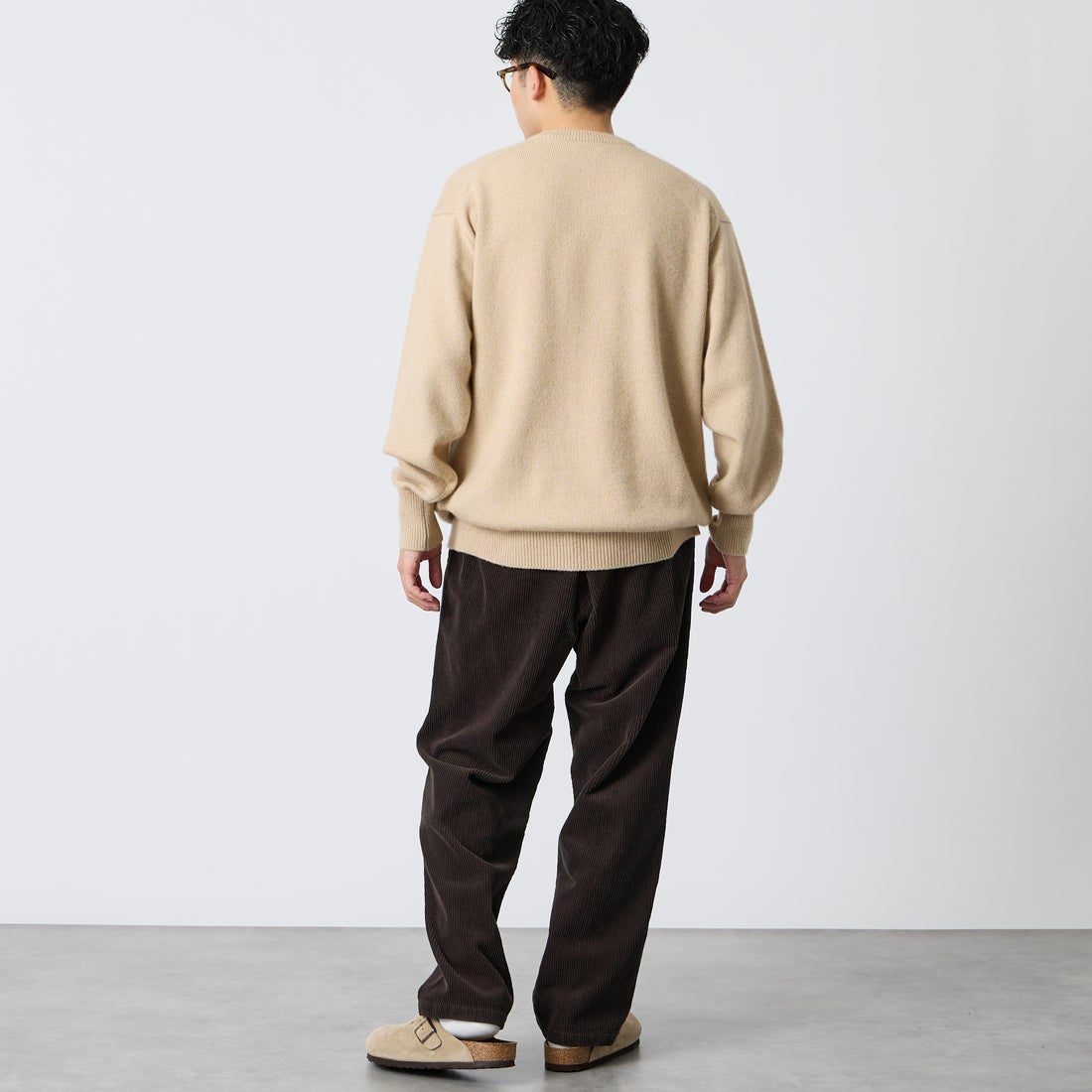 GRAMiCCi [グラミチ] 別注 コーデュロイ エブリデイパンツ [GMP6-F1026-JF] BROWN &&モデル身長：168cm 着用サイズ：L&&
