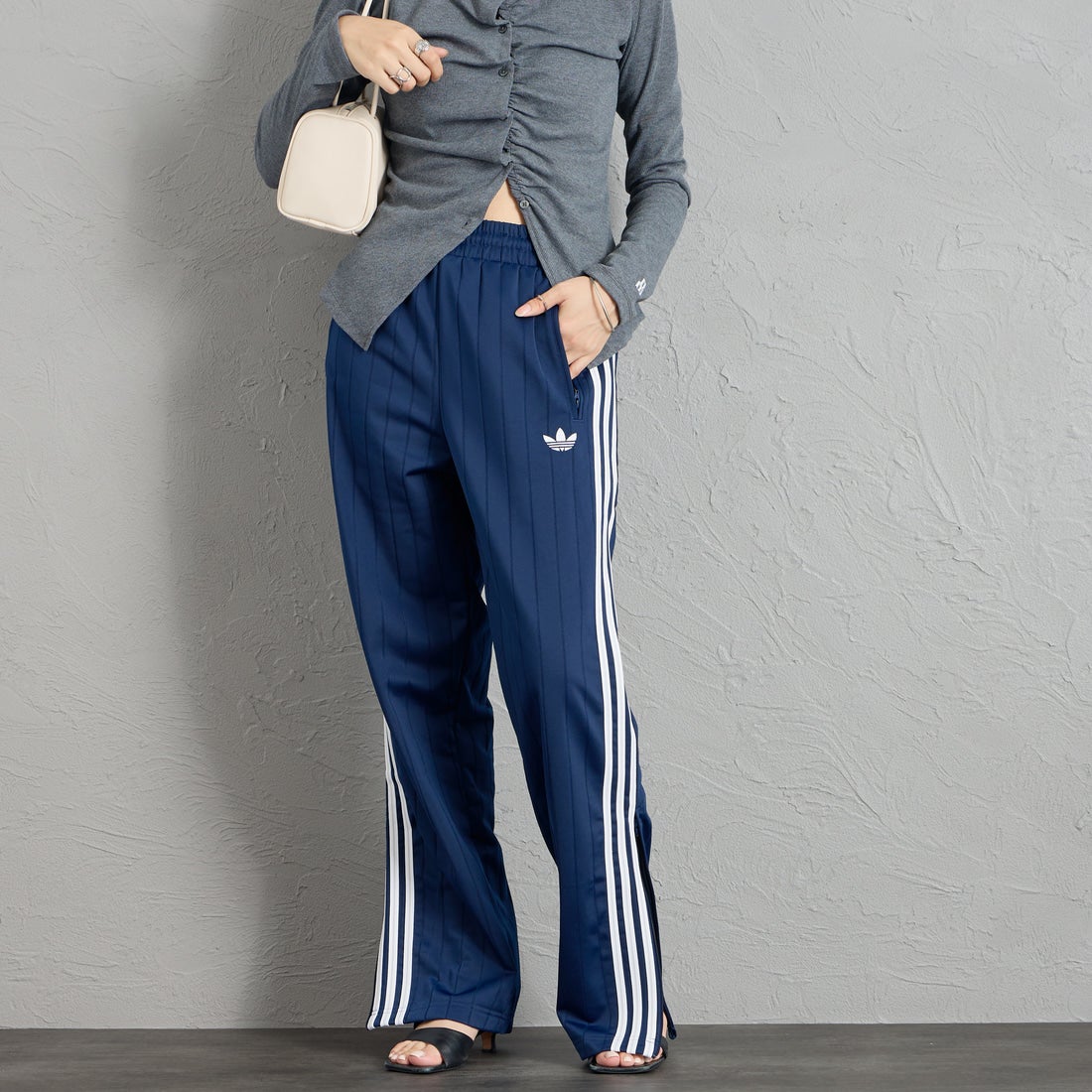 adidas Originals [アディダス オリジナルス] ファイヤーバード トラックパンツ(限定展開) [QD591-JF] KE4135 &&モデル身長：162cm 着用サイズ：S&&