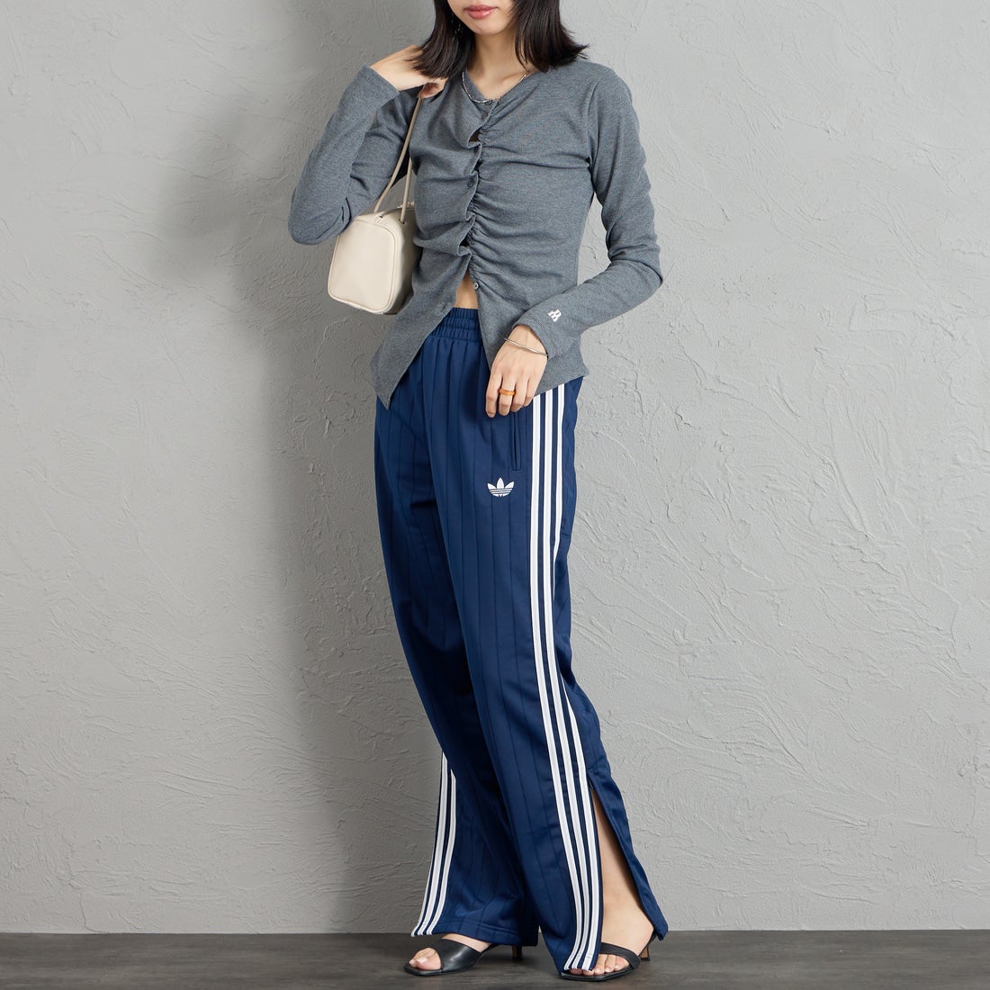 adidas Originals [アディダス オリジナルス] ファイヤーバード トラックパンツ(限定展開) [QD591-JF] KE4135 &&モデル身長：162cm 着用サイズ：S&&