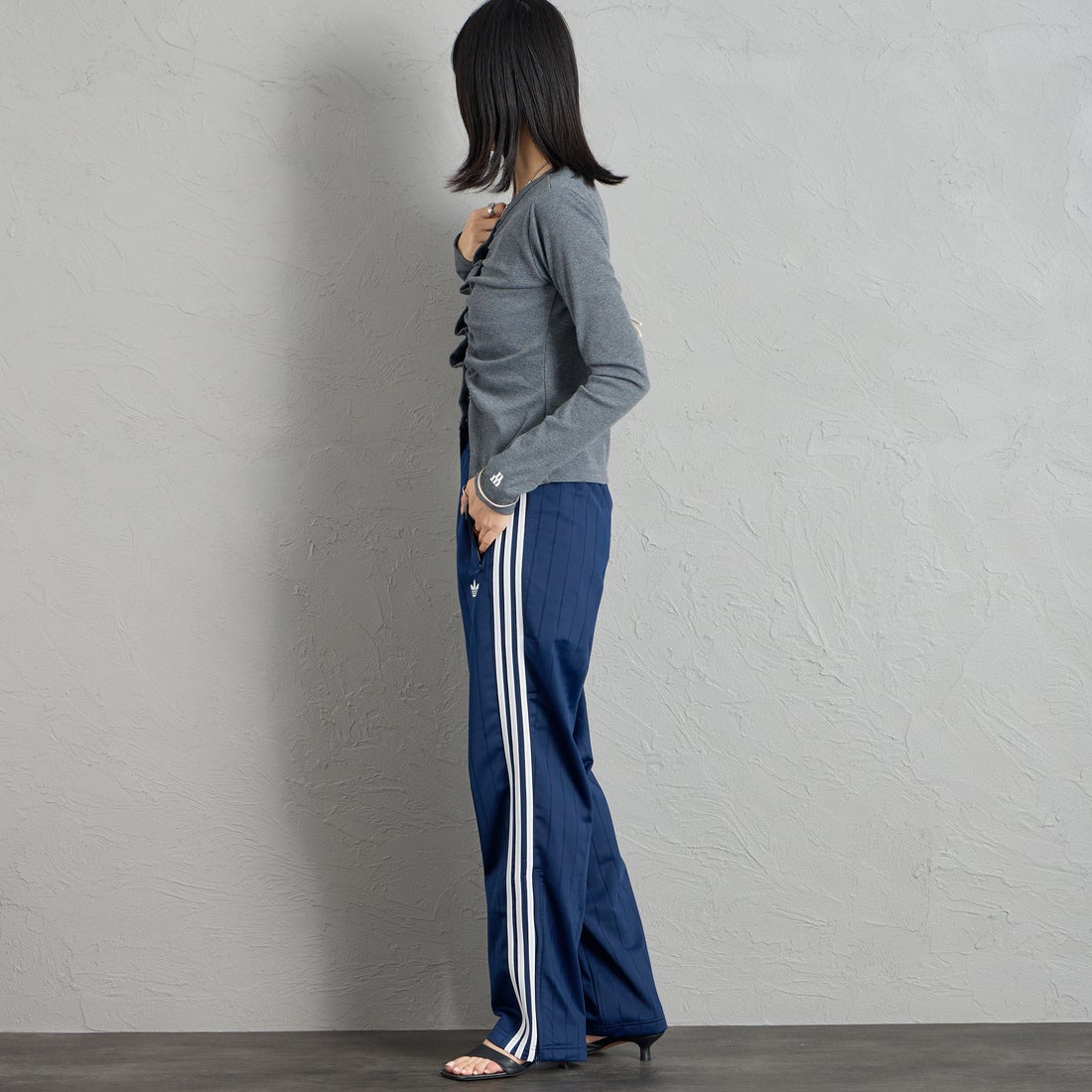 adidas Originals [アディダス オリジナルス] ファイヤーバード トラックパンツ(限定展開) [QD591-JF] KE4135 &&モデル身長：162cm 着用サイズ：S&&