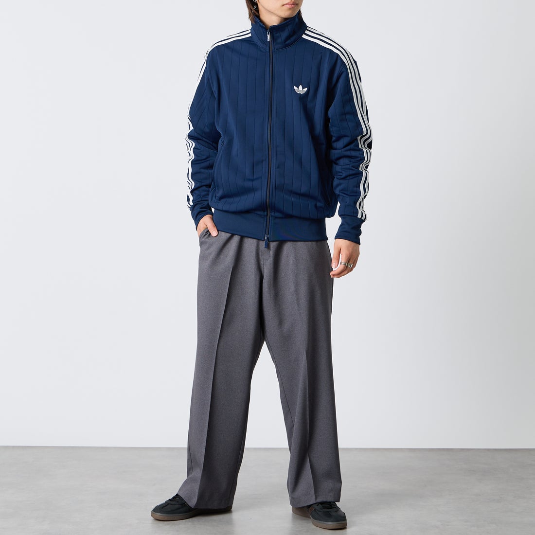 adidas Originals [アディダス オリジナルス] ファイヤーバード トラックジャケット(限定展開) [HM365-JF] KE4128 &&モデル身長：177cm 着用サイズ：L&&