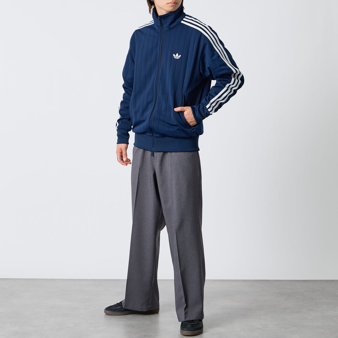 adidas Originals [アディダス オリジナルス] ファイヤーバード トラックジャケット(限定展開) [HM365-JF] KE4128 &&モデル身長：177cm 着用サイズ：L&&