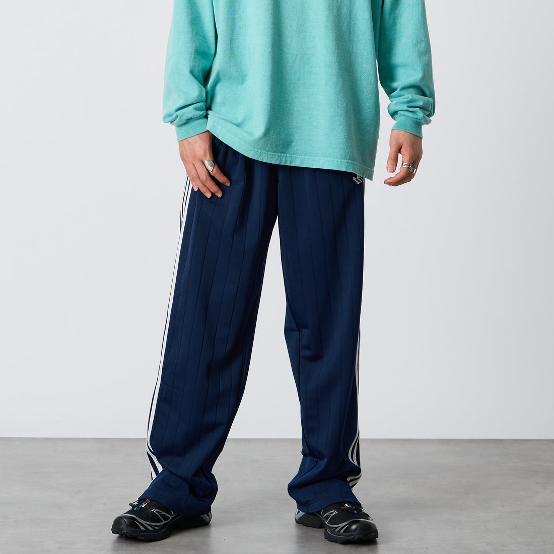 adidas Originals [アディダス オリジナルス] ファイヤーバード トラックパンツ(限定展開) [QD591-JF] KE4135 &&モデル身長：177cm 着用サイズ：L&&