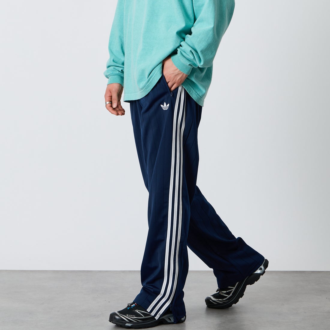 adidas Originals [アディダス オリジナルス] ファイヤーバード トラックパンツ(限定展開) [QD591-JF] KE4135 &&モデル身長：177cm 着用サイズ：L&&