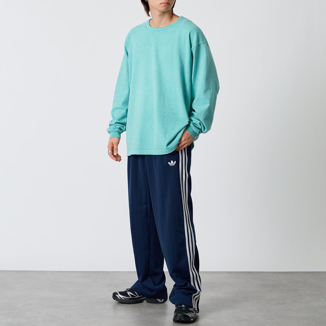 adidas Originals [アディダス オリジナルス] ファイヤーバード トラックパンツ(限定展開) [QD591-JF] KE4135 &&モデル身長：177cm 着用サイズ：L&&