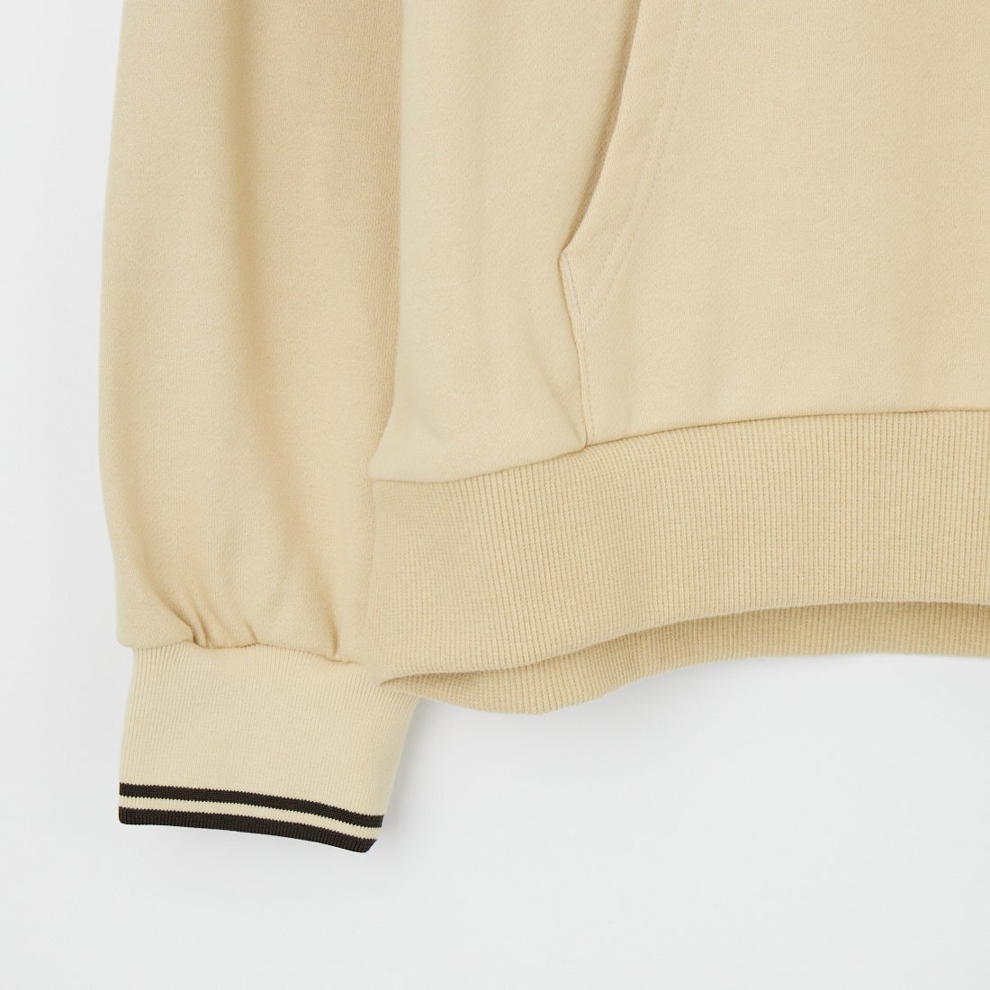 FRED PERRY [フレッドペリー] 別注 フードロゴ刺繍スウェットパーカー [FPM-26A-012JF] OATMEAL/NI