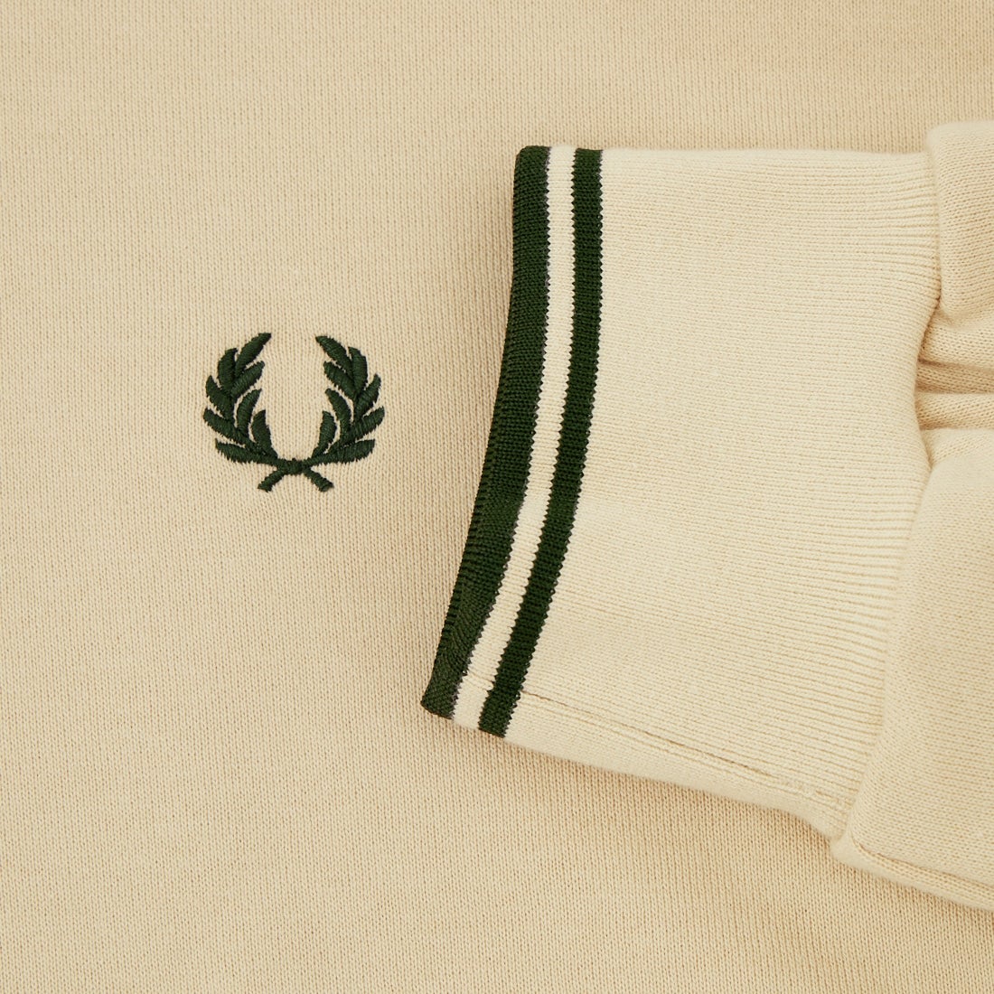FRED PERRY [フレッドペリー] 別注 フードロゴ刺繍スウェットパーカー [FPM-26A-012JF] OATMEAL/NI