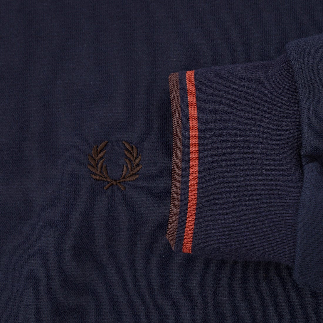 FRED PERRY [フレッドペリー] 別注 フードロゴ刺繍スウェットパーカー [FPM-26A-012JF] NAVY/BRAND