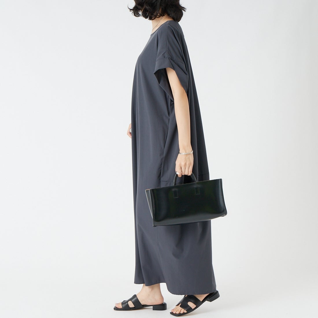 CLOCHE [クロシェ] 接触冷感コクーンワンピース [65285599]｜ジーンズ