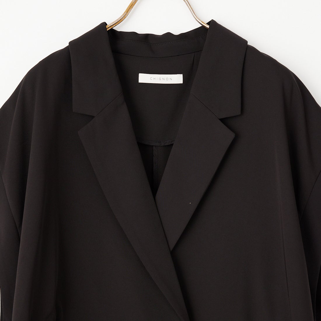 CHIGNON [シニヨン] オーバーフォルムダブルジレ [4263-623MK] BLACK