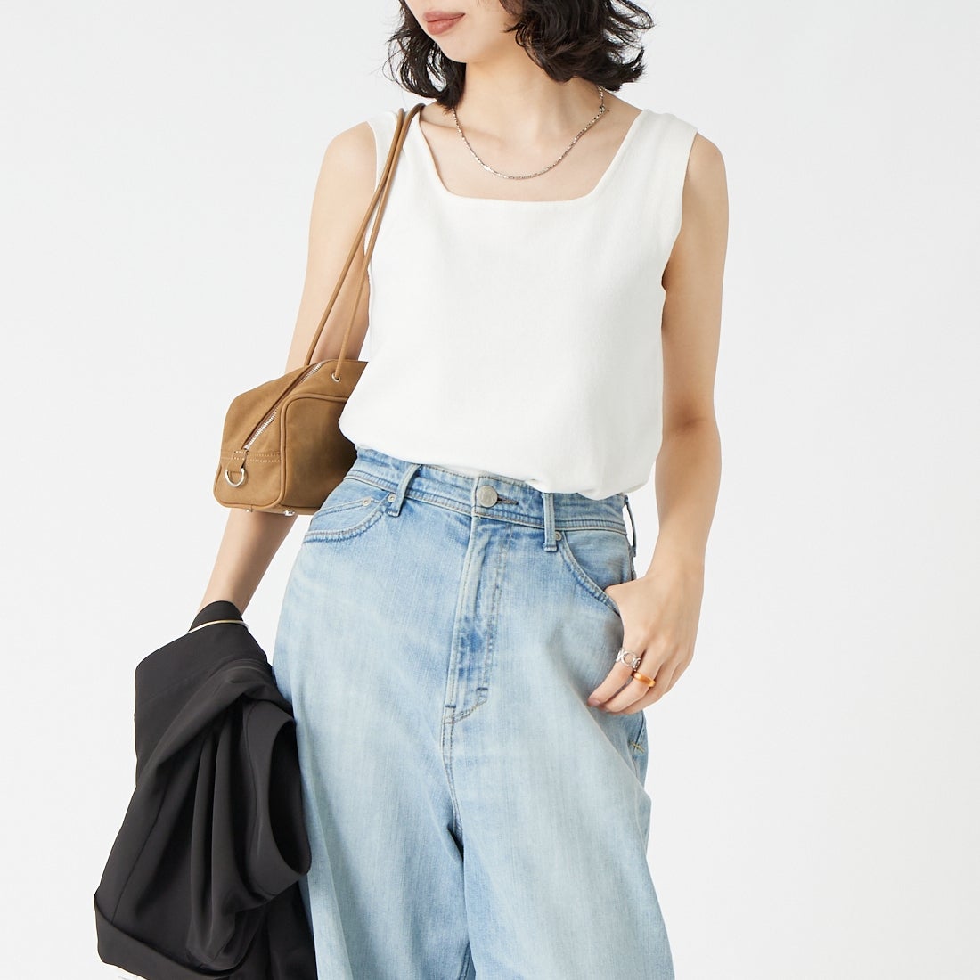 ﾎﾜｲﾄ&&モデル身長：162cm 着用サイズ：2&&