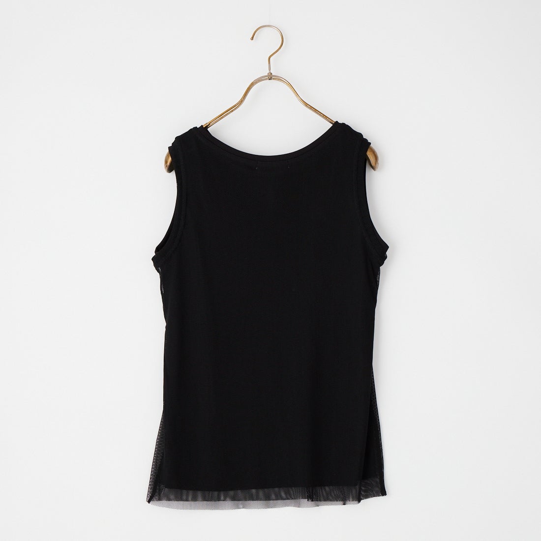 Jf Ready Made [ジェイエフレディメイド] メッシュレイヤード風タンクトップ [8921230-01] 03 ﾌﾞﾗｯｸ