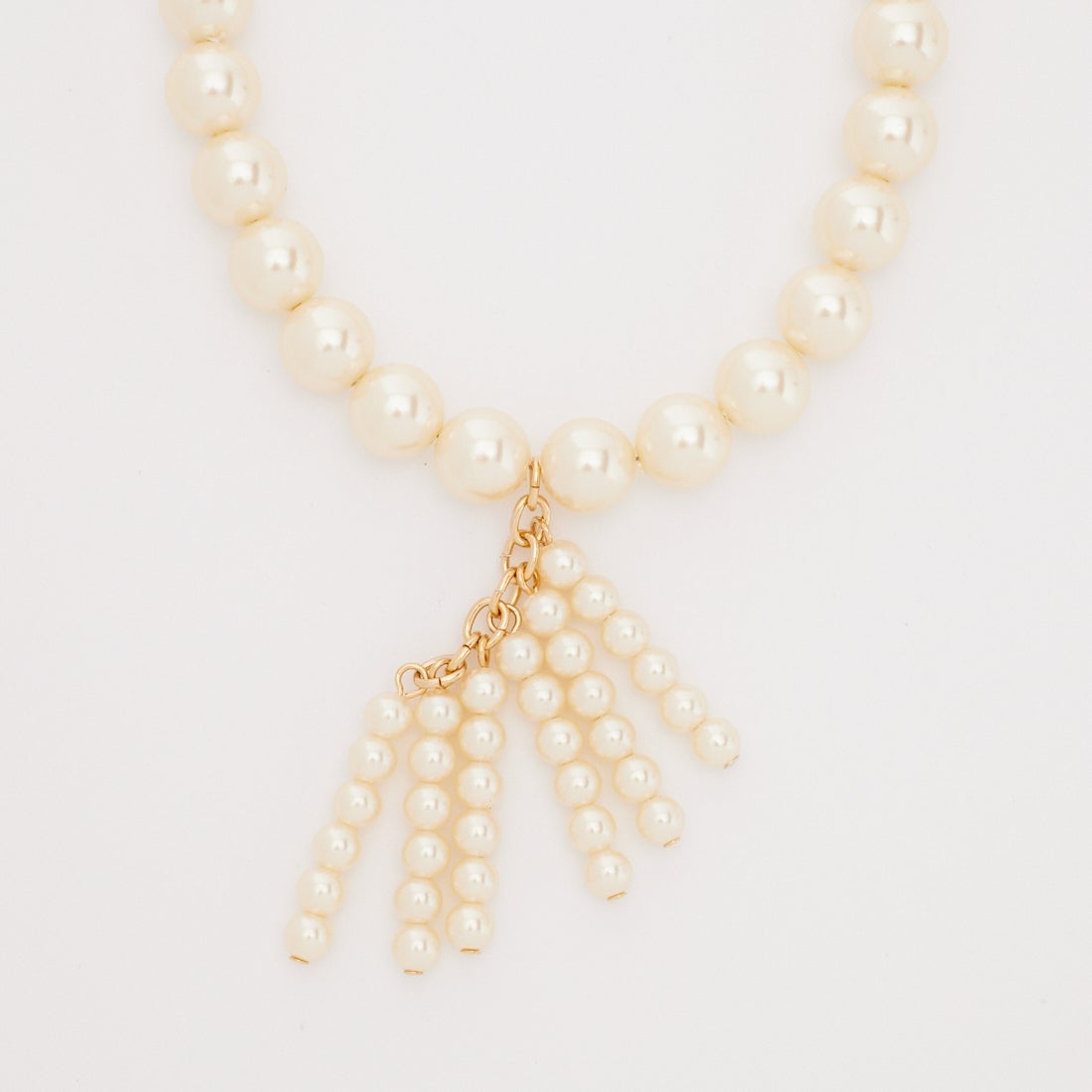 STELLA CIFFON [ステラシフォン] レジンパールフリンジネックレス [AST2-26N08] 02 WHITE