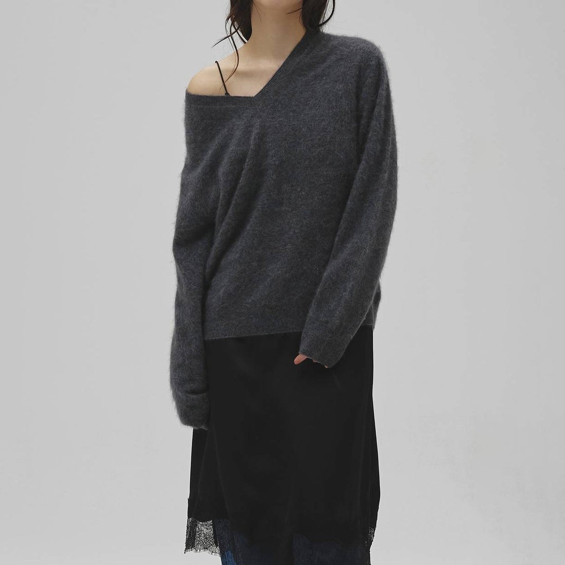 TODAYFUL [トゥデイフル] サテンレースドレス [12610317] BLK