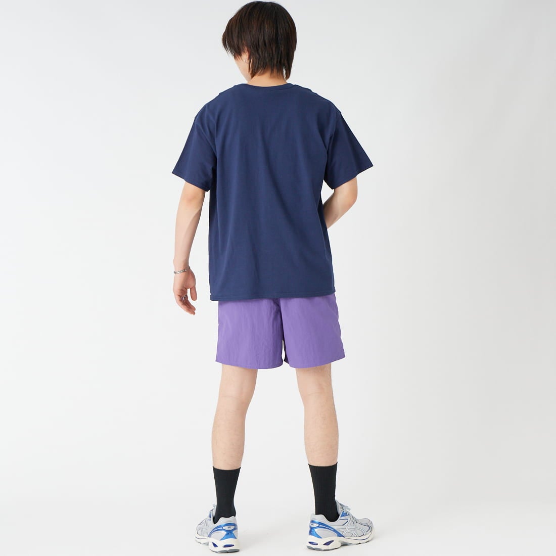 SCREEN STARS [スクリーンスターズ] 別注 偉人プリントTシャツ [26SS-SSBTGRIN-JF] NAVY &&モデル身長：177cm 着用サイズ：M&&
