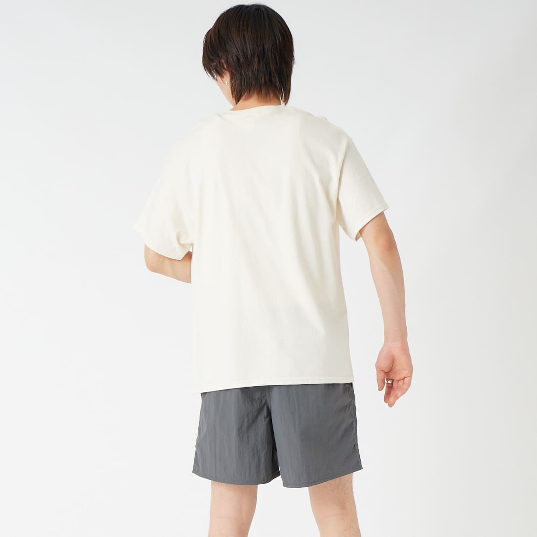 SCREEN STARS [スクリーンスターズ] 別注 偉人プリントTシャツ [26SS-SSBTGRIN-JF] NATURAL1 &&モデル身長：177cm 着用サイズ：M&&