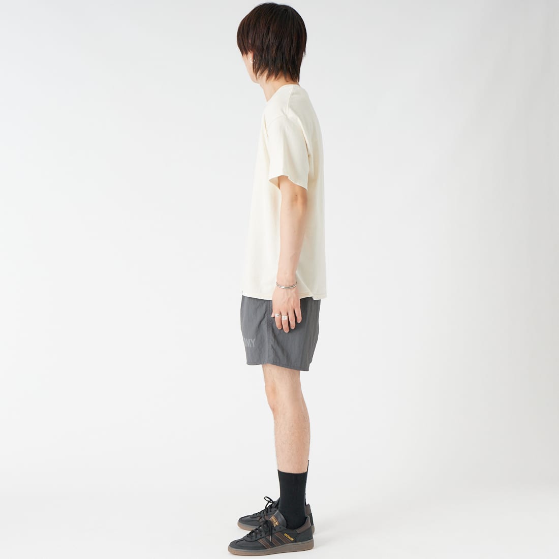 SCREEN STARS [スクリーンスターズ] 別注 偉人プリントTシャツ [26SS-SSBTGRIN-JF] NATURAL1 &&モデル身長：177cm 着用サイズ：M&&