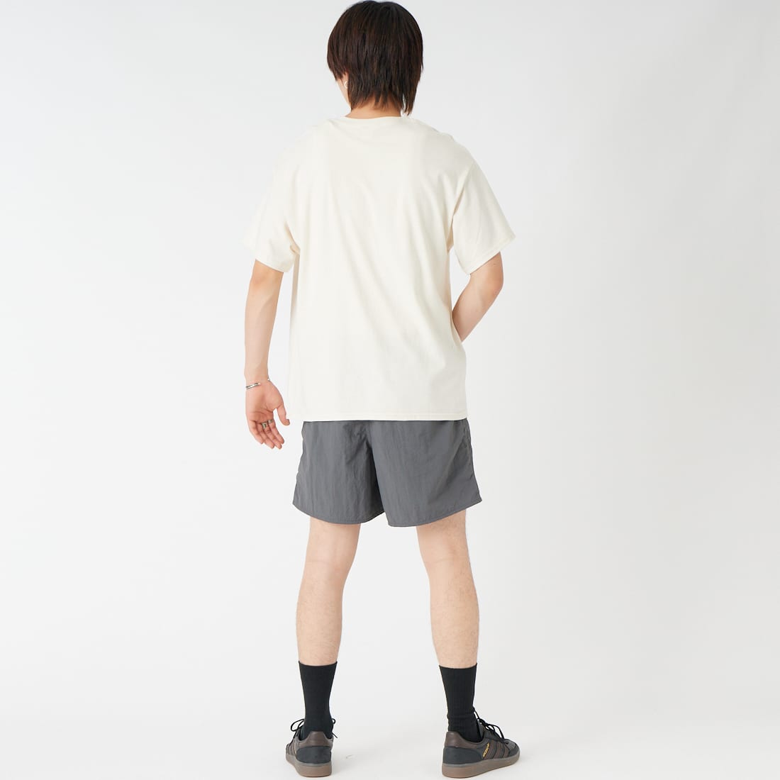 SCREEN STARS [スクリーンスターズ] 別注 偉人プリントTシャツ [26SS-SSBTGRIN-JF] NATURAL1 &&モデル身長：177cm 着用サイズ：M&&