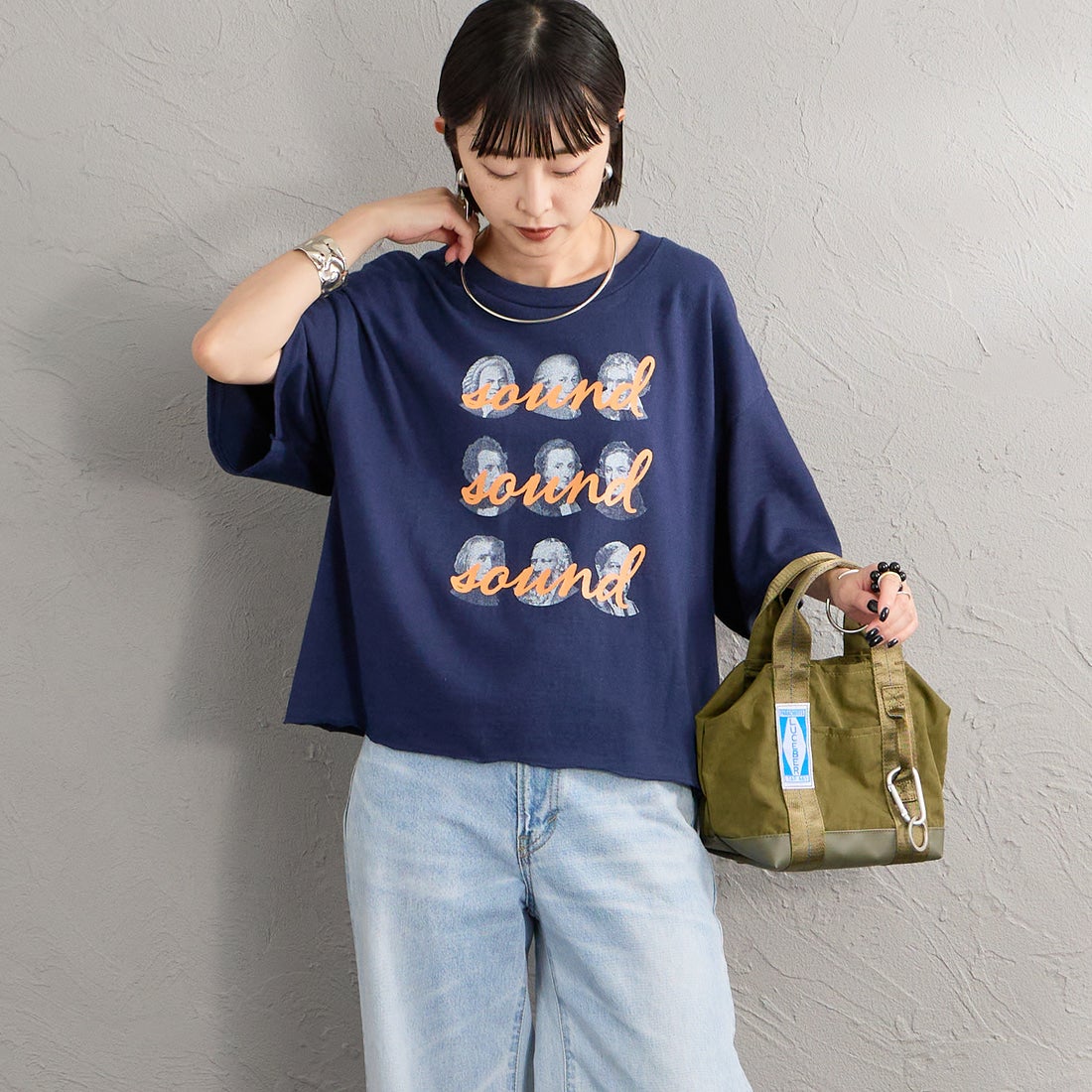 NAVY&&モデル身長：150cm 着用サイズ：F&&