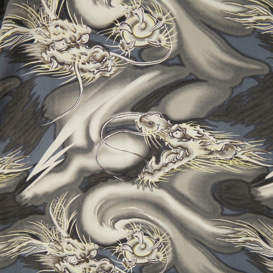 GOLD [ゴールド] ドラゴンアロハシャツ [GL39653] 119 BLACK