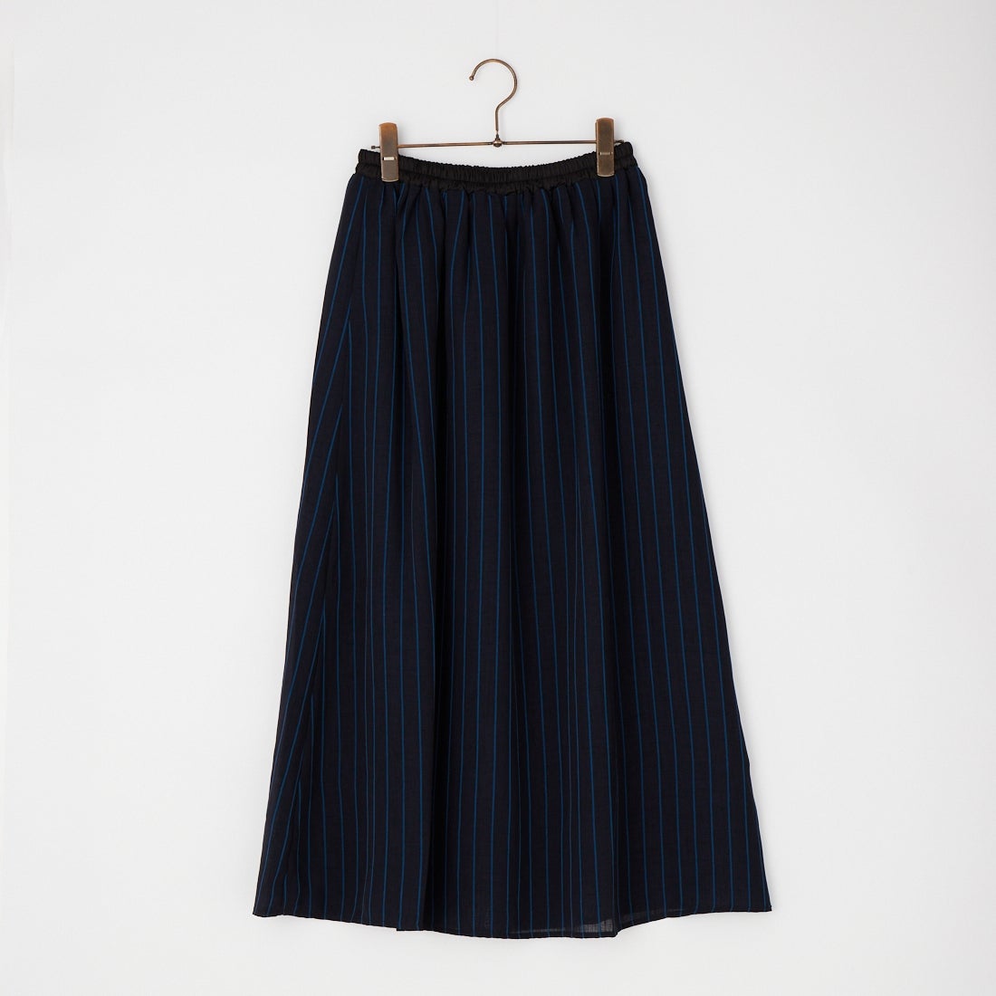 Kelen [ケレン] シアーストライプAラインイージースカート GRAM [LKL26SSK2054] NAVY