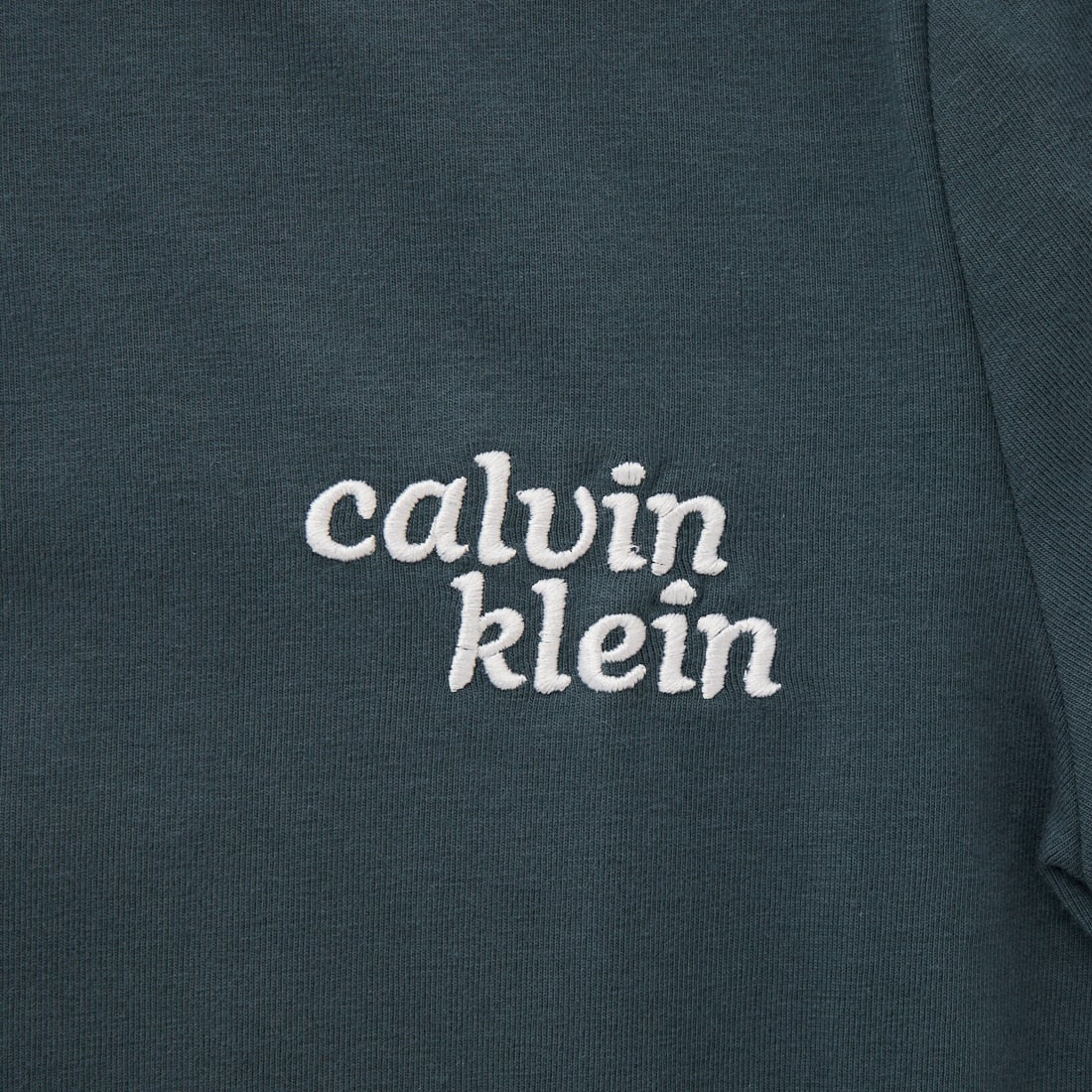 Calvin Klein [カルバンクライン] ショートスリーブ スリムロゴリンガーTシャツ [47G803G] CEG