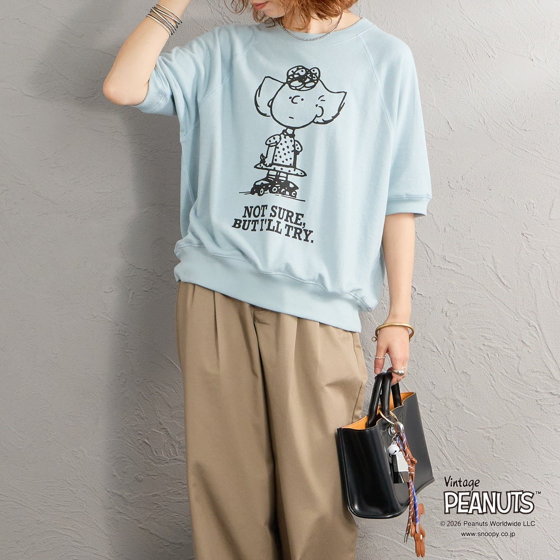 THE SHINZONE [ザ シンゾーン] PEANUTS ハーフスリーブスウェット