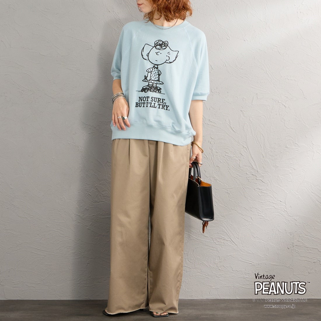 THE SHINZONE [ザ シンゾーン] PEANUTS ハーフスリーブスウェット