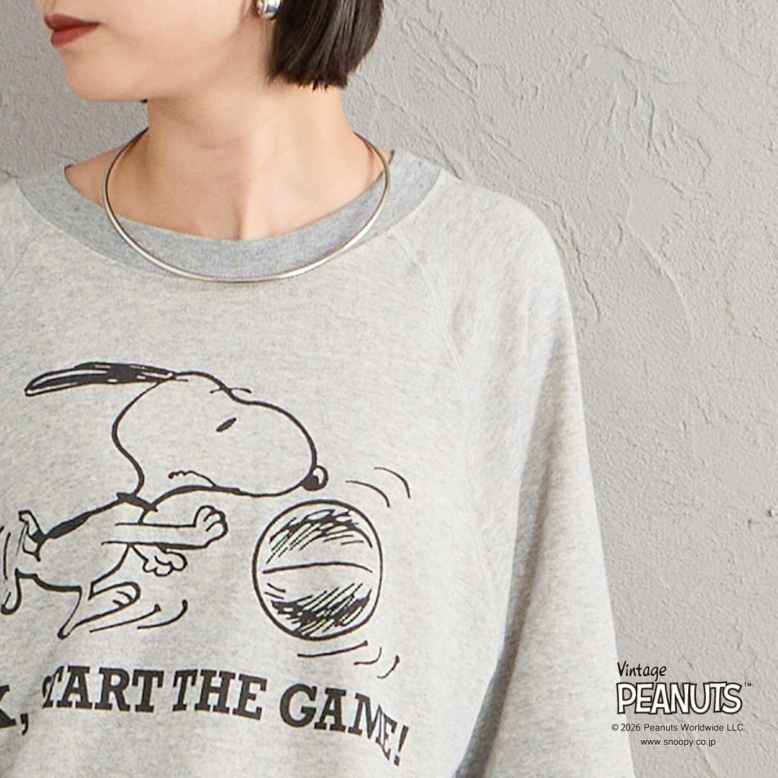 THE SHINZONE [ザ シンゾーン] PEANUTS ハーフスリーブスウェット