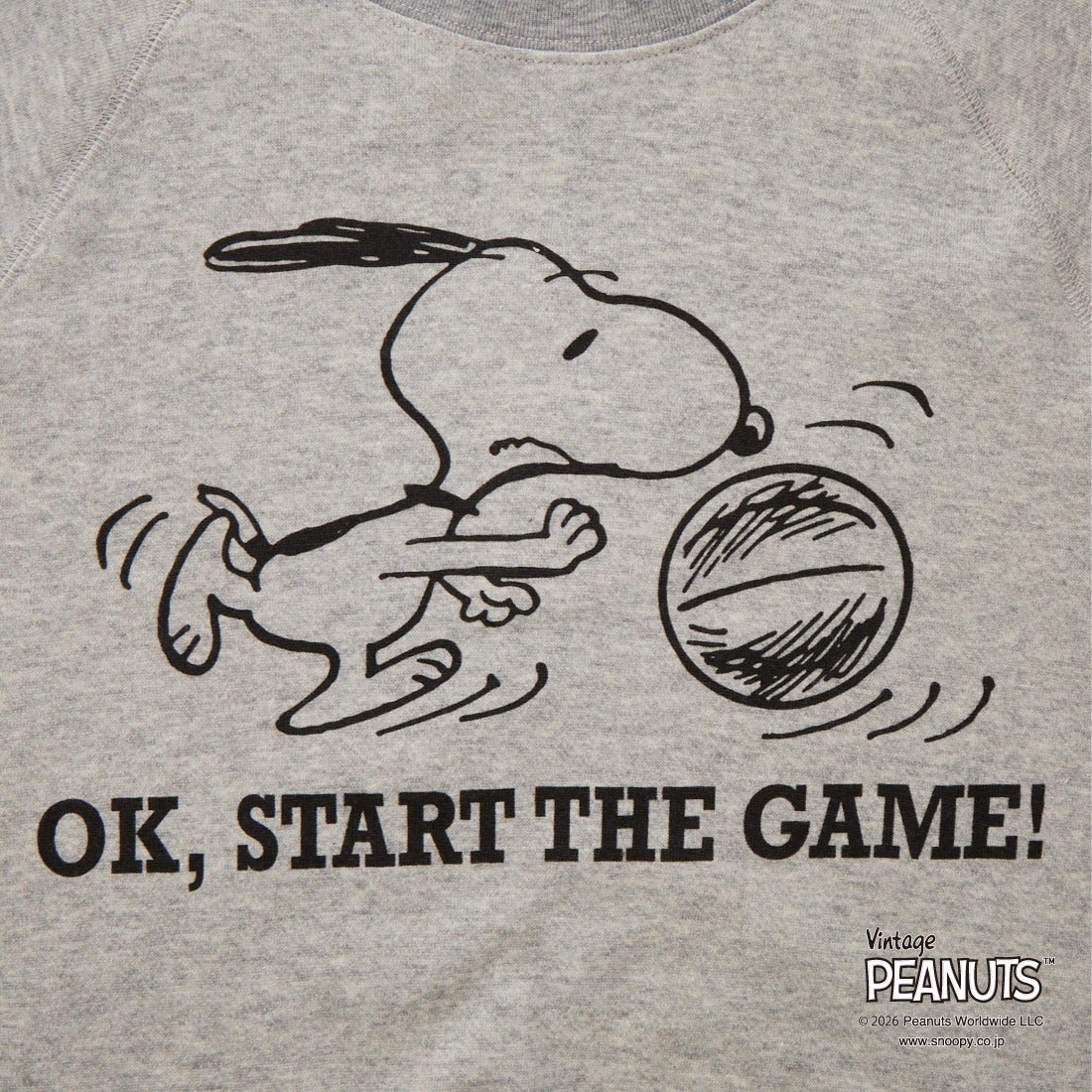 THE SHINZONE [ザ シンゾーン] PEANUTS ハーフスリーブスウェット [26MMSCU17] 06 GRAY