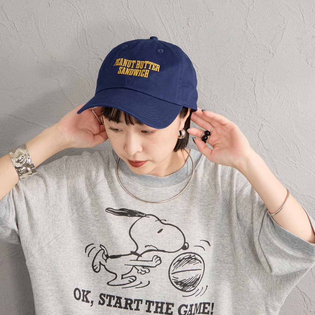THE SHINZONE [ザ シンゾーン] PEANUT BUTTER SANDWICH 刺繍キャップ [26MMSIT13] 85 NAVY
