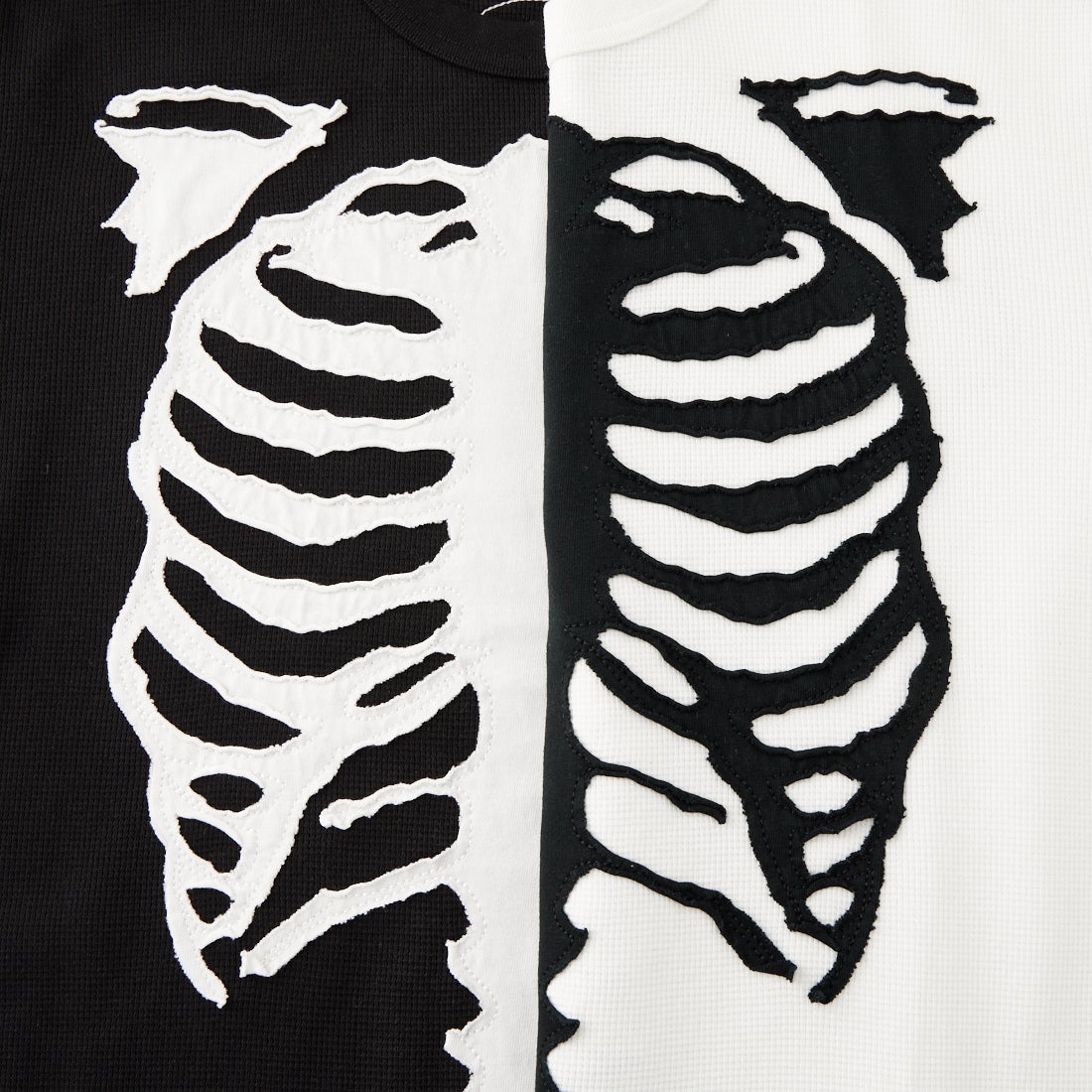 VANSON [バンソン] BONE サーマルショートスリーブTシャツ [RZV-2601] BLACK