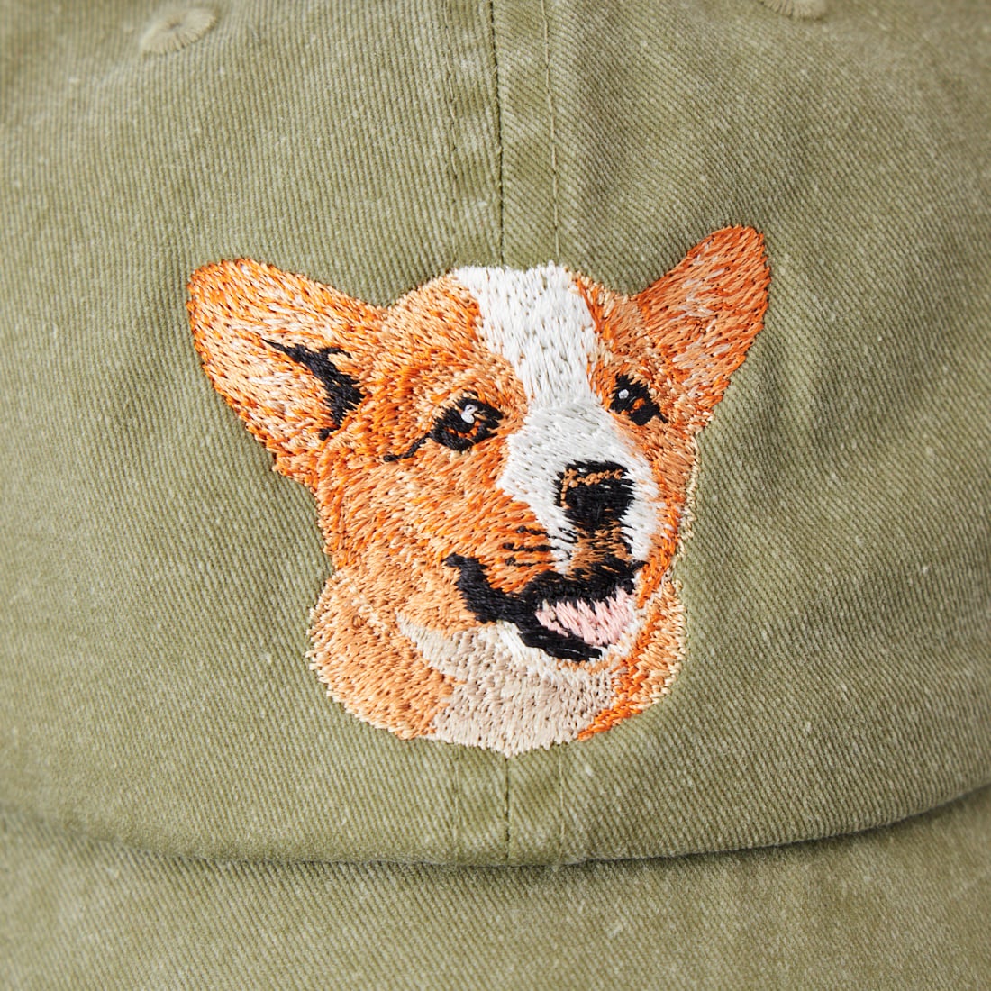 Superior Stitch Embroidery [スーペリア ステッチ エンブロイダリー] ドッグ刺繍キャップ [DOG-EMBROIDERY-CAP] CORGI
