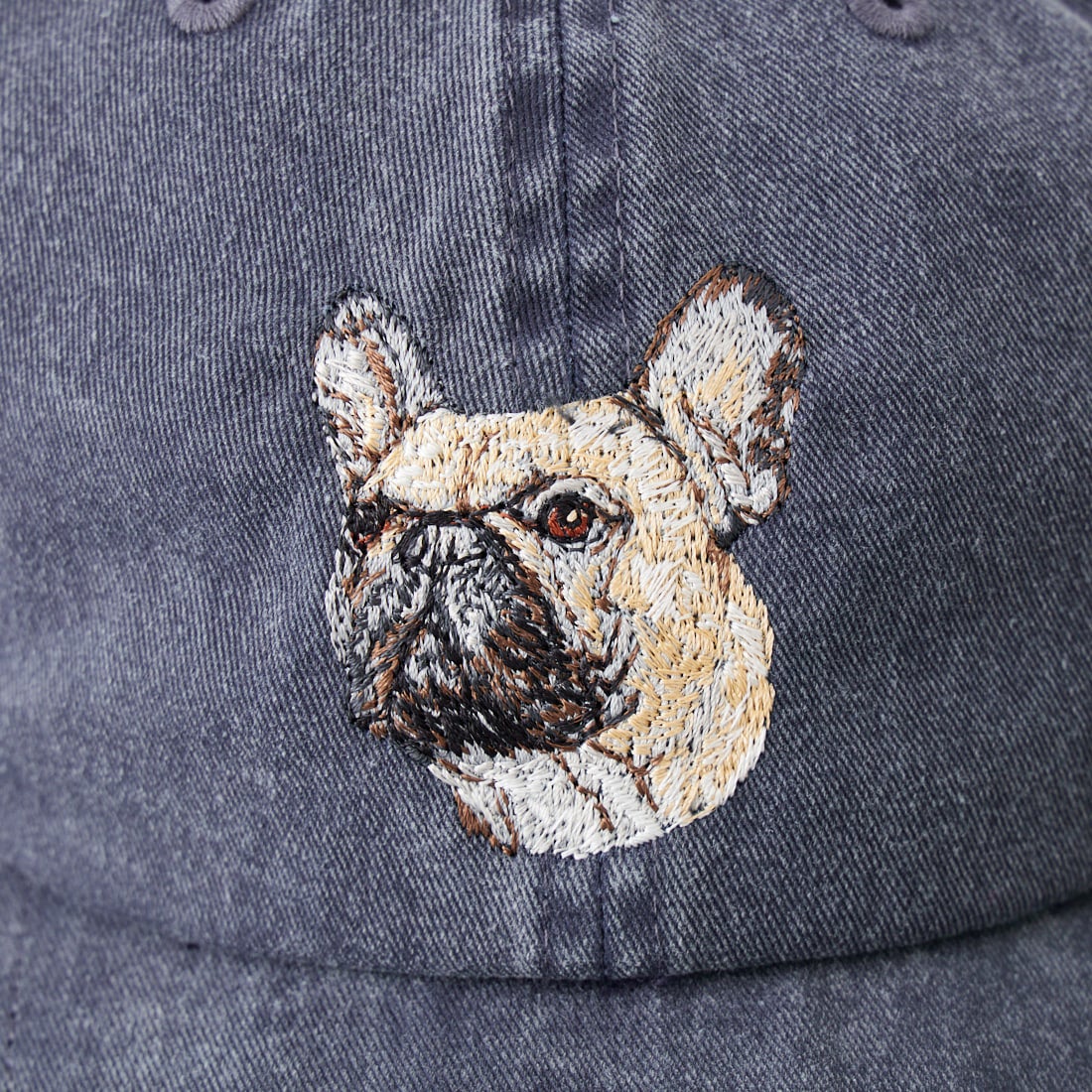 Superior Stitch Embroidery [スーペリア ステッチ エンブロイダリー] ドッグ刺繍キャップ [DOG-EMBROIDERY-CAP] FRENCH-BUL