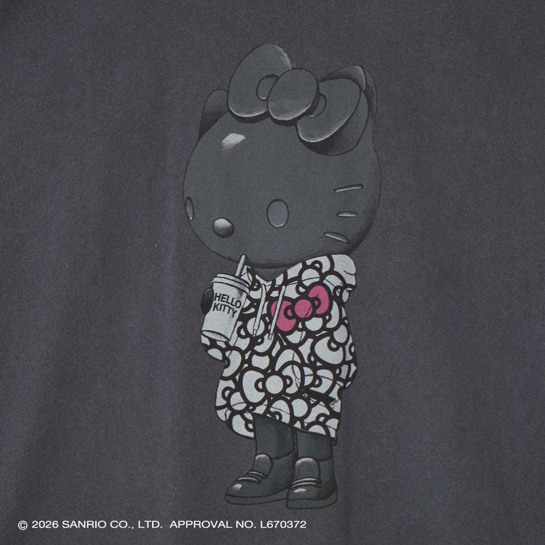REPLICaRT [レプリカート] KITTY RIBBON HOODIE ショートスリーブTシャツ [RP-KT-002] CHA
