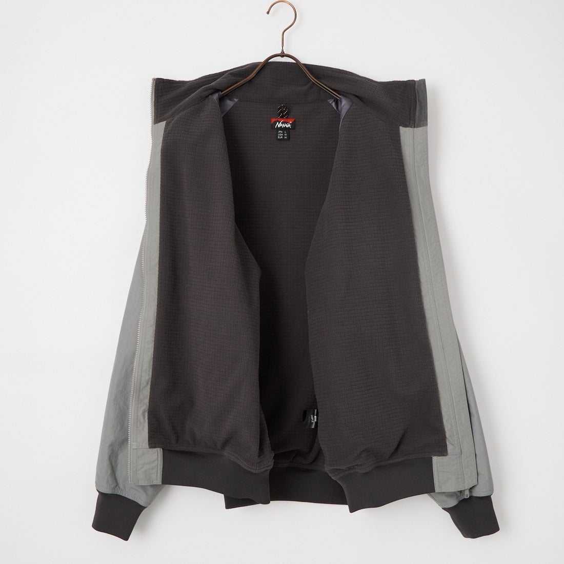 JEANSFACTORY × NANGA [ジーンズファクトリー × ナンガ] 別注 裏フリースブルゾン [NW2609-JF] GRAY